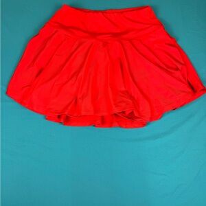 New Trend Women’s Athletic Skort Tennis Golf Skirt Built In Shorts Red S NWT